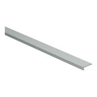 Hoeklijnprofiel zelfklevend 4 mm t.b.v. PVC klik zilver - 250 cm
