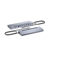 USB-HUB-C i-Tec C31FLAT2PDPRO Zilverkleurig