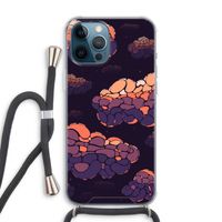 Patroon Wolken: iPhone 12 Pro Max Transparant Hoesje met koord