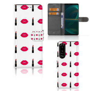 Sony Xperia 5III Telefoon Hoesje Lipstick Kiss