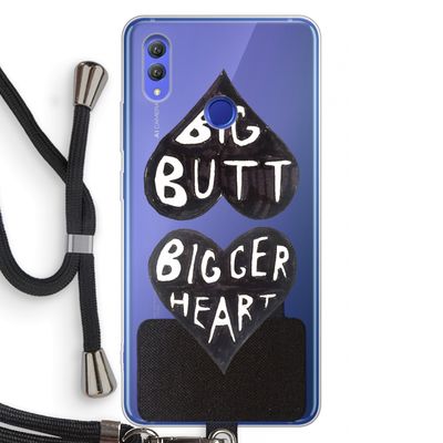 Big butt bigger heart: Honor Note 10 Transparant Hoesje met koord