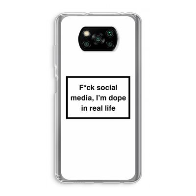 I'm dope: Xiaomi Poco X3 NFC Transparant Hoesje