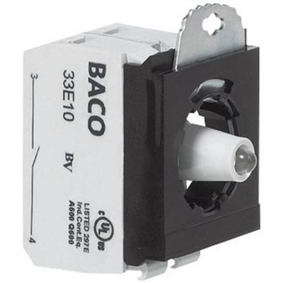 BACO BA333EAGL10 Contactelement, LED-element Met bevestigingsadapter 1x NO Groen Moment 24 V 1 stuk(s) Piece