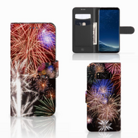 Samsung Galaxy S8 Wallet Case met Pasjes Vuurwerk
