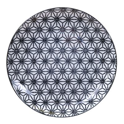 Dinerbord Nippon Black - Tokyo Design Studio - Sterrenpatroon - 25.7 x 3 cm