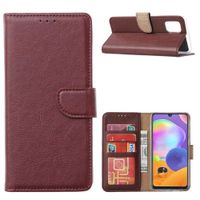 Wallet Case Galaxy Note20 Ultra Wijnrood met Standaard - thumbnail