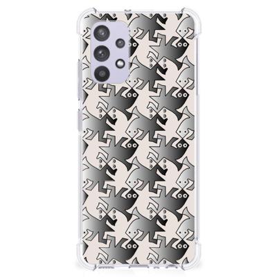 Samsung Galaxy A32 4G | A32 5G Enterprise Editie Case Anti-shock Salamander Grey Samsung Galaxy A32 4G | A32 5G Enterprise Editie Case Anti-shock Salamander Grey