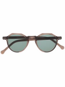 Lesca lunettes de vue Icon 36 à monture ronde - Marron