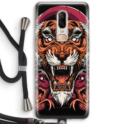 Tiger and Rattlesnakes: OnePlus 6 Transparant Hoesje met koord