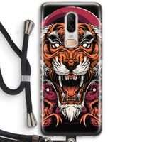 Tiger and Rattlesnakes: OnePlus 6 Transparant Hoesje met koord