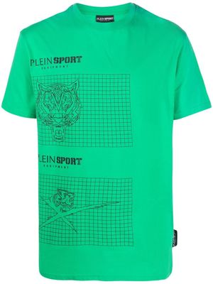 Plein Sport t-shirt à imprimé tigre - Vert