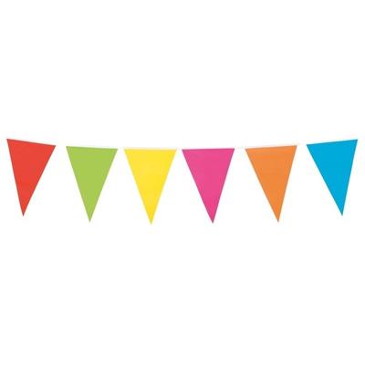 Boland Vlaggenlijn - in vrolijke kleuren - 10 meter - binnen/buiten - feest vlaggetjes
