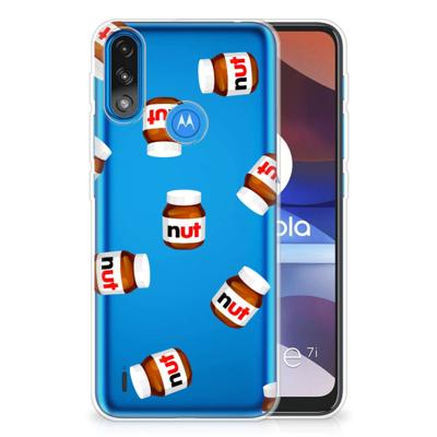 Motorola Moto E7/E7i Power | Siliconen Case | Nut Jar Motorola Moto E7/E7i Power | Siliconen Case | Nut Jar