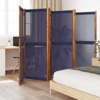 Kamerscherm met 6 panelen 420x180 cm donkerblauw - thumbnail