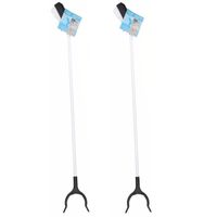 4x stuks witte afvalgrijpers 83 cm 4x stuks witte afvalgrijpers 83 cm