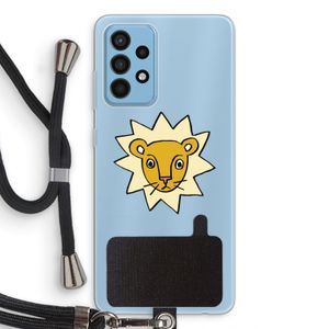 Kleine leeuw: Samsung Galaxy A52 Transparant Hoesje met koord