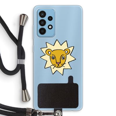 Kleine leeuw: Samsung Galaxy A52 Transparant Hoesje met koord