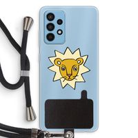 Kleine leeuw: Samsung Galaxy A52 Transparant Hoesje met koord