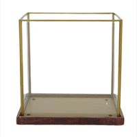 DKNC - Kaarsenhouder Esmee - Glas - 24x14.5x23.5 cm - Goud