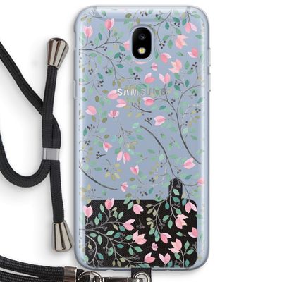 Sierlijke bloemen: Samsung Galaxy J5 (2017) Transparant Hoesje met koord