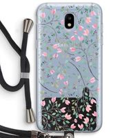 Sierlijke bloemen: Samsung Galaxy J5 (2017) Transparant Hoesje met koord