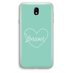Forever heart pastel: Samsung Galaxy J7 (2017) Transparant Hoesje