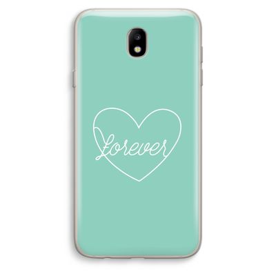 Forever heart pastel: Samsung Galaxy J7 (2017) Transparant Hoesje