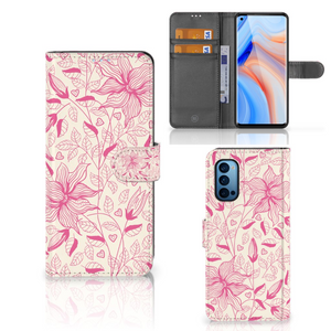 OPPO Reno 4 Pro 5G Hoesje Pink Flowers