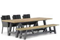 Garden Collections Oxbow/Trente 260 cm dining tuinset 5-delig - thumbnail