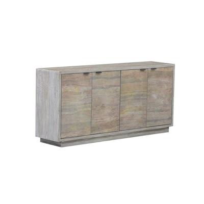 Dressoir Home ESPRIT Grijs Steen Mangohout 175 x 40 x 81 cm
