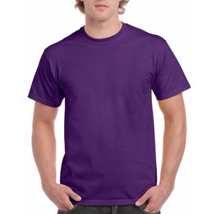 Paars katoenen shirts voor heren 2XL (44/56)  -