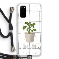 Kamerplant op vensterruit: Samsung Galaxy S20 Transparant Hoesje met koord