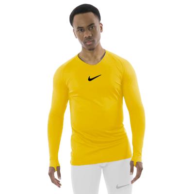 Nike Dri-FIT Park Ondershirt Lange Mouwen Geel Zwart Nike Dri-FIT Park Ondershirt Lange Mouwen Geel Zwart