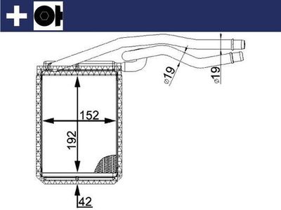 Kachelradiateur, interieurverwarming AH22000S