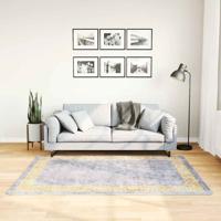VidaXL Vloerkleed wasbaar anti-slip 120x180 cm grijs