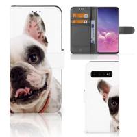 Samsung Galaxy S10 | Telefoonhoesje | Met pasjeshouder | Franse Bulldog