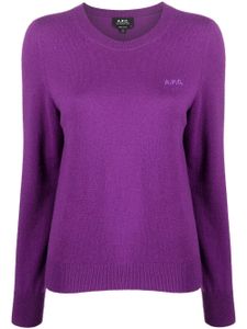 A.P.C. pull Nina en maine vierge - Violet