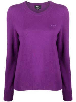 A.P.C. pull Nina en maine vierge - Violet