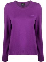 A.P.C. pull Nina en maine vierge - Violet - thumbnail