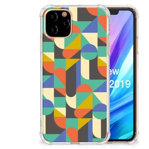 Apple iPhone 11 Pro Doorzichtige Silicone Hoesje Funky Retro