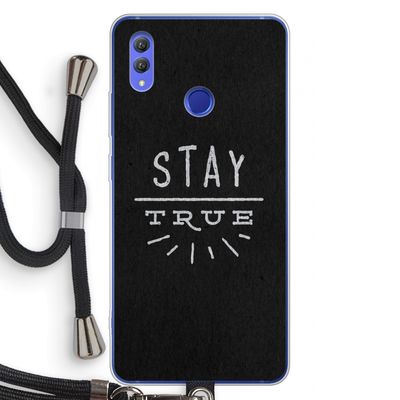 Stay true: Honor Note 10 Transparant Hoesje met koord