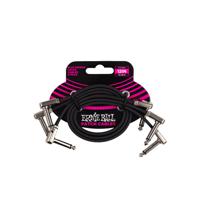 Ernie Ball 6222 Flat Ribbon Patch Cables patchkabels haaks 30 cm (set van 3) - thumbnail