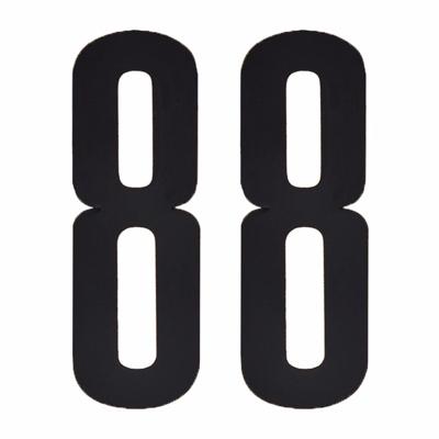 Hobby cijfers stickers - cijfer 88 - zwart - 10 cm - Huisvuil container - brievenbus Hobby cijfers stickers - cijfer 88 - zwart - 10 cm - Huisvuil container - brievenbus