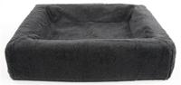 Bia bed fleece hoes hondenmand grijs Bia bed fleece hoes hondenmand grijs