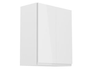 Hoge keukenkast ASPAS 2 deuren 60 cm wit/hoogglans wit