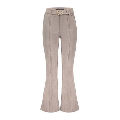 Frankie&Liberty flared broek Shelly met visgraat lichtbruin