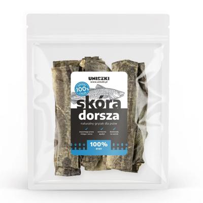 UNISZKI Kabeljauwhuid - hondensnack - 100g
