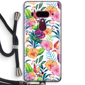 Tropisch 2: HTC U12+ Transparant Hoesje met koord