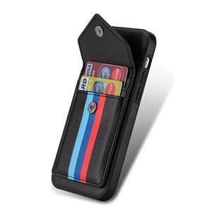 iPhone SE 2020 hoesje - Backcover - Patroon - Pasjeshouder - Portemonnee - Kunstleer - Zwart