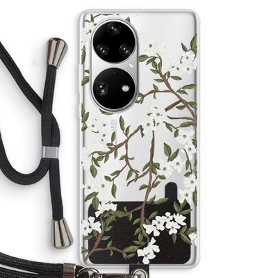 Blossoming spring: Huawei P50 Pro Transparant Hoesje met koord
